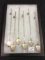 Lot of 6 Sterling Silver Ice Tea Spoons w/