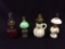 Lot of 4 Sm. Kerosene Lamps (2-Missing Globes)