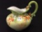 T&V Limoge France Fruit Painted Handled Pitcher