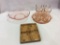 Lot of 3 Pink Depression PIeces Including
