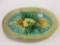 Majolica Floral Decorated Platter