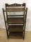 4 Section Open Shelf Wood Bookcase or What Not