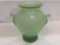 Lg. Heavy Glass Green Glass Vase