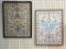 Lot of 2 Stitchery Pieces--1927 (12 X 14 1/2)