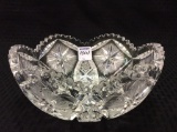 Beautiful Cut Glass Bowl Signed P&B