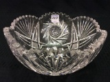 Beautiful Heavy Cut Glass Bowl