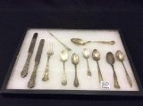 Lot of 11 Various Sterling Silver Flatware Pieces
