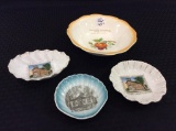 Lot of 4 Adv. Dishware Pieces-All Adv. Mendota