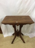 Walnut Parlor Table (29 1/2 X 30 X 21)