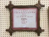 Antique Framed Stichery Sampler-1932