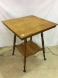 Square Lamp Table w/ Glass Ball Claw