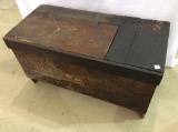 Very Primitive Lift Top Wood Box