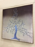 Framed Silk Art-Tree of Twilight by Interlube
