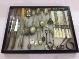 Collection of Various Old Flatware Including