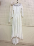 Vintage Wedding Dress w/ Veil