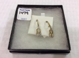 Pair of Ladies 18K Gold Over Sterling Silver