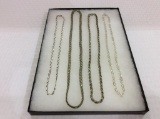 Lot of 4 Various Sterling Silver Chains