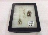 Lot of 2 Sterling Silver Figurial Pieces Including