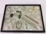 Collection of Silver Costume Jewelry Including