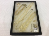 Collection of Various Pearl Design Necklaces