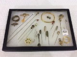 Group of Jewelry Including Approx. 14 Hat/Stick