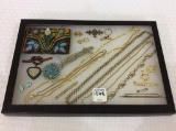 Group of Various Gold Costume Jewelry