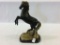 Bronze & Brass Horse Statue on Marble Base