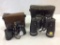 2 Pairs of Binoculars in Cases Including