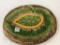 Lg. Majolica Leaf & Basketweave Design Platter