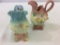 Lot of 2 Hull Art Pottery Bow Knot Pieces