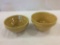 Lot of 2 Crock Bowls (3 1/2 & 4 Inches Tall-