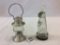 Lot of 2 Glass Candy Containers Including Lantern