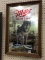 Framed Adv. Mirror-Miller High Life w/ Picture