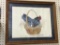 Framed Chicken in a Basket Print-Signed-Robert