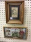 Lot of 2 Framed Adv. Pieces Including