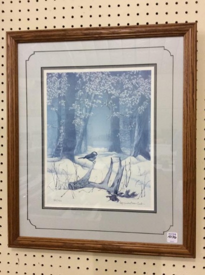 Framed-Signed & Numbered Bird Print-