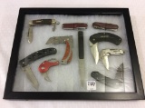 Lot of 10 Various Folding Knives Including