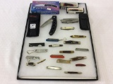 Group of 20 Various Folding Knives Including