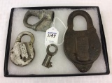 Lot of 4 Including RR Padlock Marked