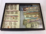 Group of Coins & Paper money Including 2-One