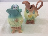 Lot of 2 Hull Art Pottery Bow Knot Pieces