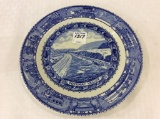 Baltimore & Ohio RR China Blue & White Plate