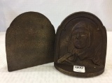 Pair of Brass Bookends-1929-The Aviator