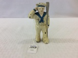 Iron Navy Figure Bank (5 1/2 Inches Tall)