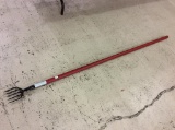 Lg. Red Aluminum/Metal Handle Fish Spear