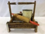 Lot of 3 Including Primitive Wood Berry Box,