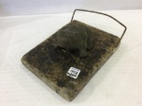 Buggy Warmer Stone & Cast Iron Frog