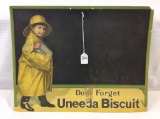 Adv. Cardboard Sign-Don't Forget-Uneeda Biscuit