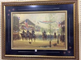 Lg. Contemp. Framed Military Print-Signed-Harvey