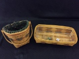 Lot of 2 Longaberger Baskets Including